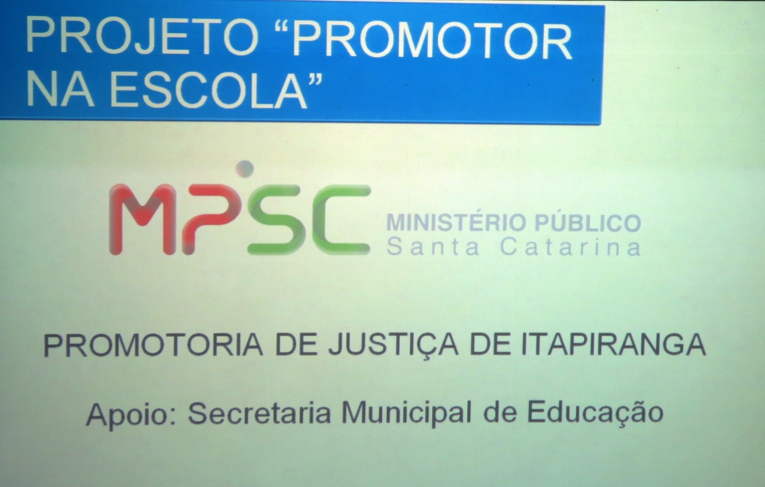 Programa “Promotor na Escola” tem sequência