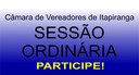 Participe da Sessão Ordinária às 19 horas desta segunda-feira