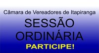 Participe da Sessão Ordinária às 19 horas desta segunda-feira